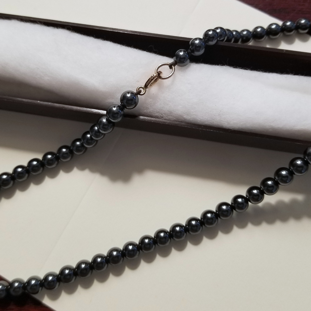 5mm Strand of Hematite Beads, 16 inch